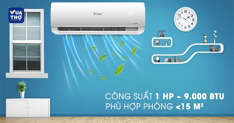 Review máy lạnh Casper 1HP – Giải pháp làm mát cho diện tích nhỏ