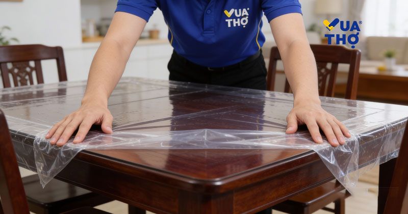 quy trình che chắn trước khi sơn