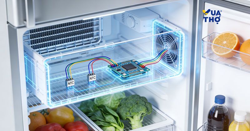 vị trí của sensor tủ lạnh