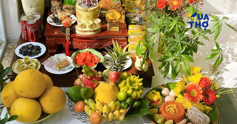 gợi ý mâm cúng hoa quả vía thần tài