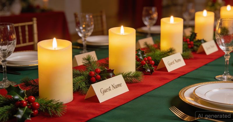 trang trí noel lãng mạn