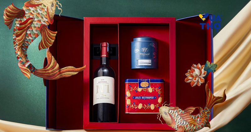 rượu vang đồ tặng quà tết