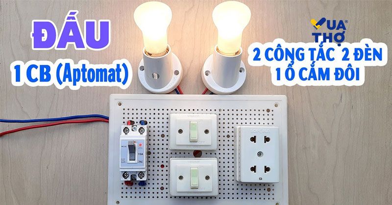 sơ đồ đấu ổ điện 2 công tắc 1 cb