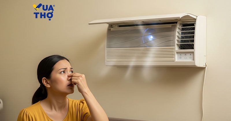máy lạnh có mùi