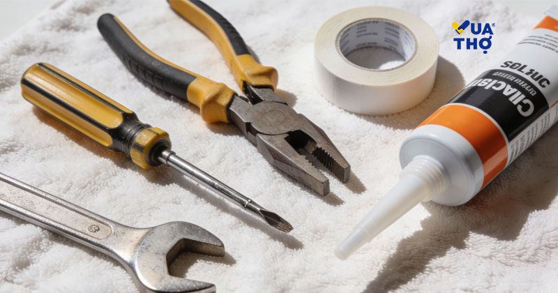 chuẩn bị dụng cụ trước khi tiến hành