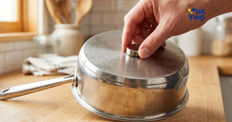 thử từ tính trên đáy nồi