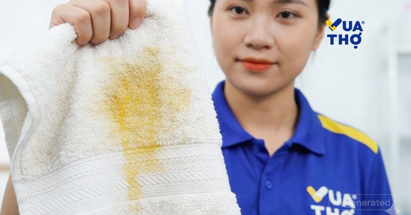 khăn spa bị bẩn