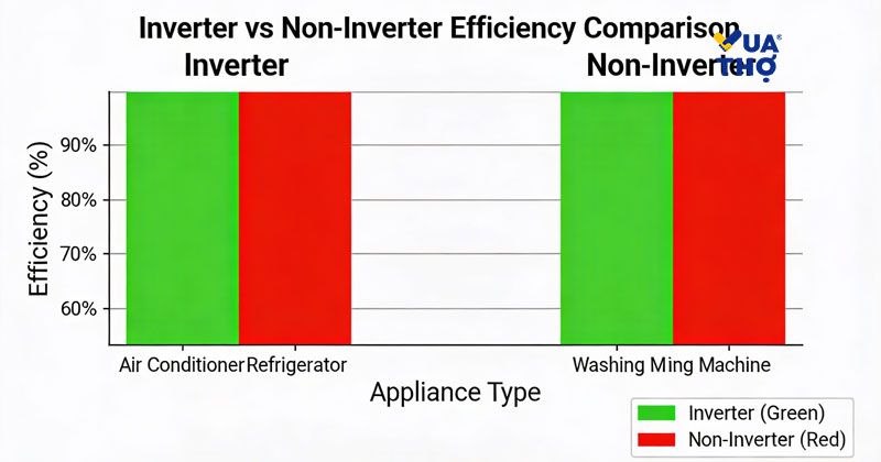 so sánh giữa máy nén inverter và non-inverter