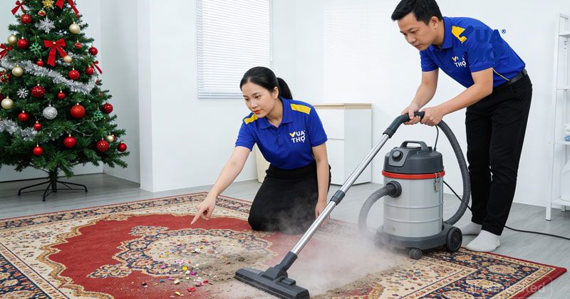 dọn dẹp vệ sinh noel