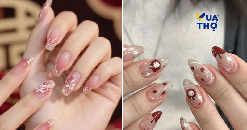 mẫu nail tết 8