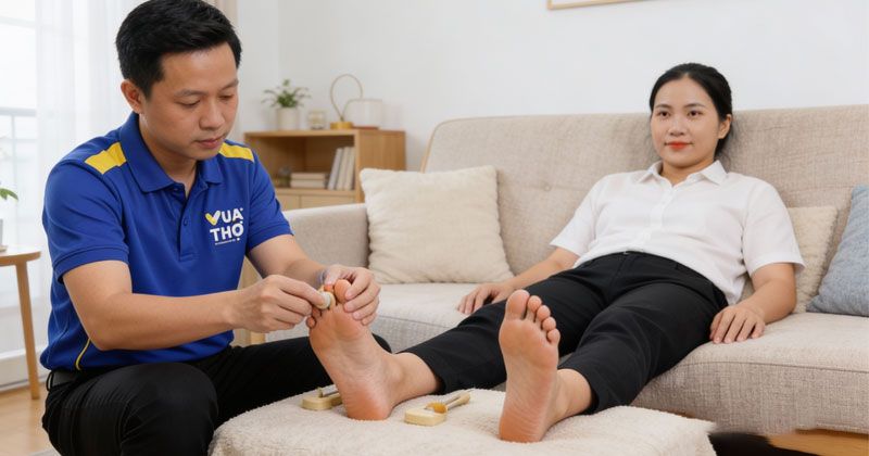 massage chân tại nhà