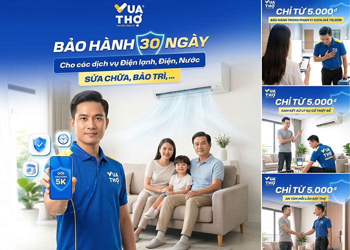 bảo hành uy tín lên tới 30 ngày