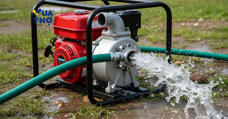 máy bơm nước chạy bằng xăng