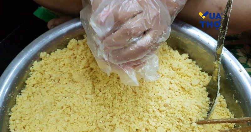 đậu xanh gôí bánh chưng