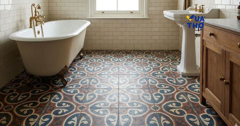gạch lát nhà tắm cổ điển 2