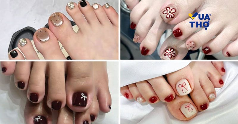 mẫu nail chân 3
