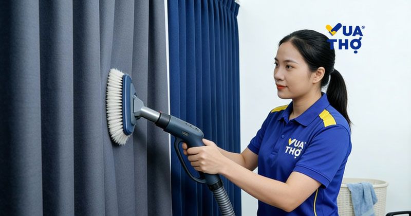 hút bụi rèm cửa
