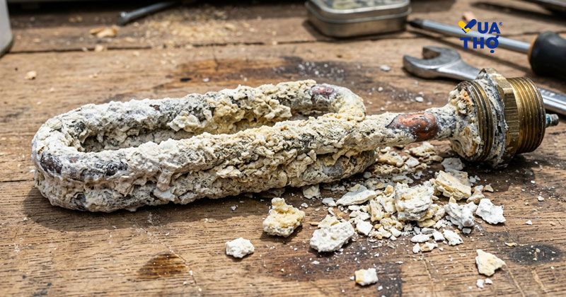 thanh đốt bình nóng lạnh bẩn
