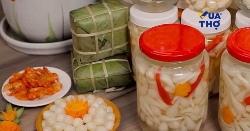 làm củ kiệu ngày tết