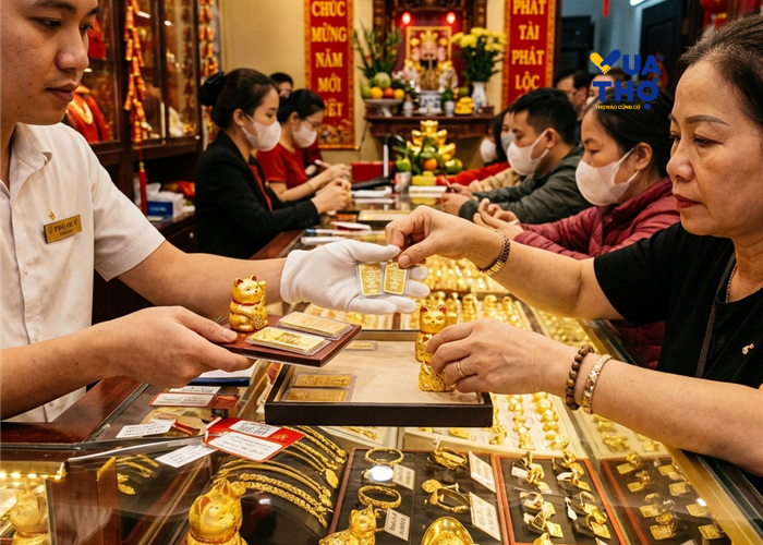mua vàng ngày vía thần tài