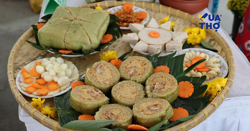 tặng bánh trưng ngày tết