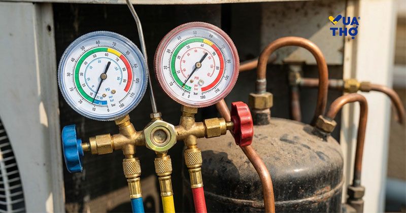 đo lượng gas máy lạnh