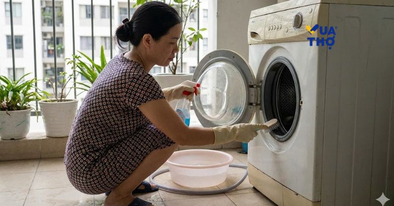 tự vệ sinh máy giặt tại nhà