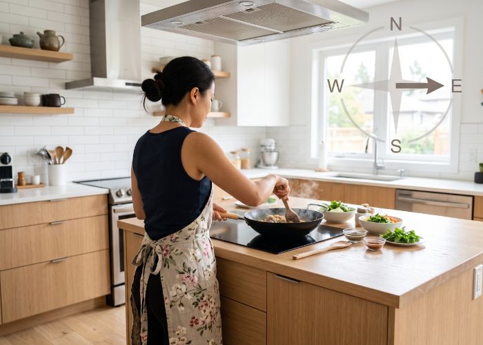 xác định hướng bếp theo phong thủy