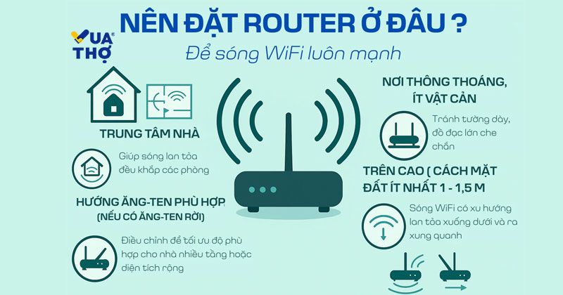 nên đặt router ở đâu