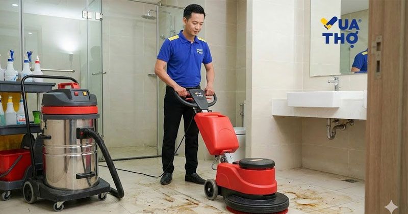 dọn dẹp nhà vệ sinh