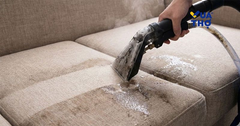 cận cảnh vệ sinh sofa