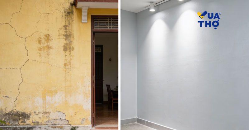 trước và sau khi sơn
