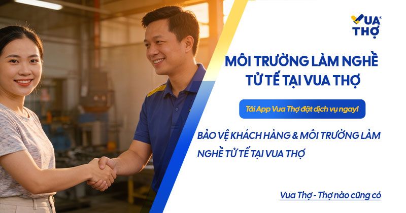 BẢO VỆ KHÁCH HÀNG & MÔI TRƯỜNG LÀM NGHỀ TỬ TẾ TẠI VUA THỢ
