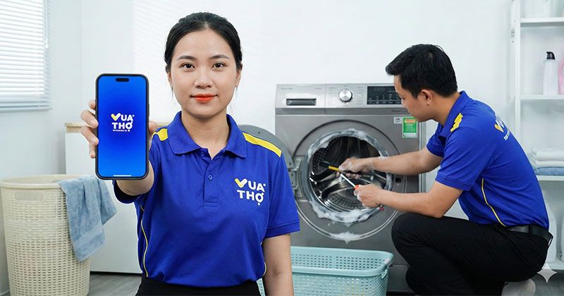 vệ sinh máy giặt vua thợ