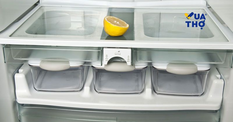 khử mùi tủ lạnh bằng trà