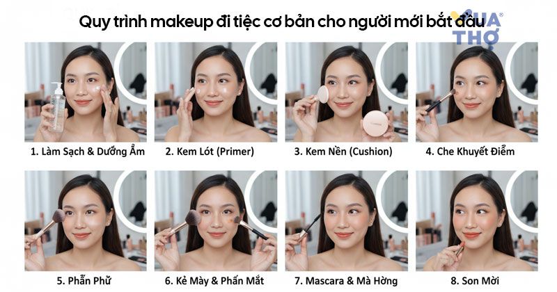quy trình makeup cho người mới